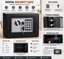 Fireproof Digital Home Safe Box Electronic Keypad Lock Cash Jewelry Safe Box