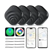 4 Pack Dual System Tracker for iOS and Android Bluetooth Tracker Sm... Fast Ship