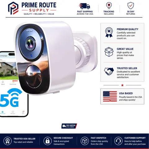 Superior 2K UHD Outdoor Security Camera with AI Motion Detection & Two-Way Audio