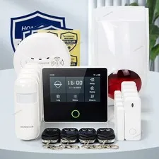 HOMSECUR Wireless WIFI 4G GSM Burglar Intruder Alarm System+PIR+5*Door Sensor