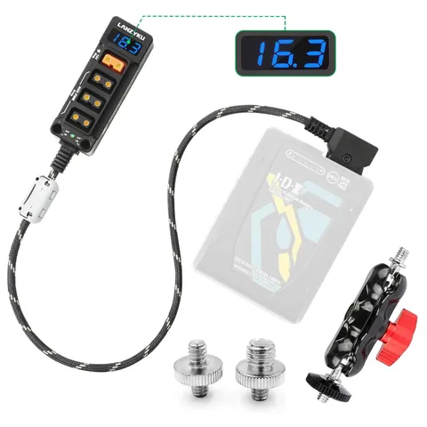 12V Regulated Voltmeter P-Tap D-Tap Splitter for ARRI|RED|Sony|Teradek |Small...