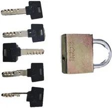 Mul-T-Lock #10 C Series Padlock 1-1/4" Clearence 006 KEYWAY NO CARD With 5 Keys