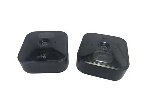 Lot of 2 Blink Outdoor 3rd Gen Security Camera Black BCM00401U For Parts Only