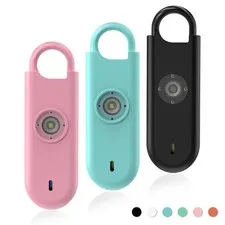 Fauxomor 140dB Personal Safety Alarm for Women 3pack Self Pink+Blue+Black