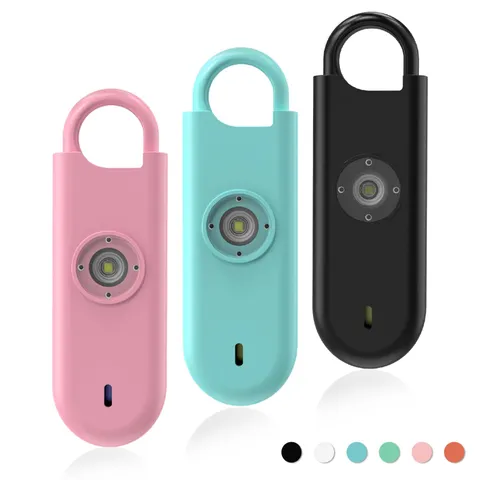 Fauxomor 140dB Personal Safety Alarm for Women 3pack Self Pink+Blue+Black