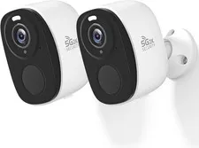 2Pack Security Cameras Outdoor Wireless,2K 5G/2.4Ghz Wifi,Siren | Battery Powere
