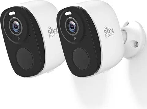 2Pack Security Cameras Outdoor Wireless,2K 5G/2.4Ghz Wifi,Siren | Battery Powere