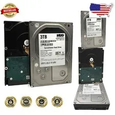 Renewed 3TB 3.5" Internal Hard Drive 5700RPM 32MB Cache SATA 6Gb/s Surveillance