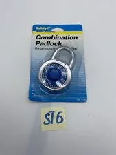 Brand New/Sealed #7150 Stainless Steel Combination Padlock Safety 1st