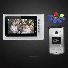 7inch Video Door Entry Phone Call System Electric Lock Supported for House/ Flat