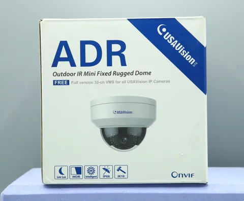 USAVision UVS-ADR1300 Outdoor IR Mini Fixed Rugged Dome Camera, 1.3MP