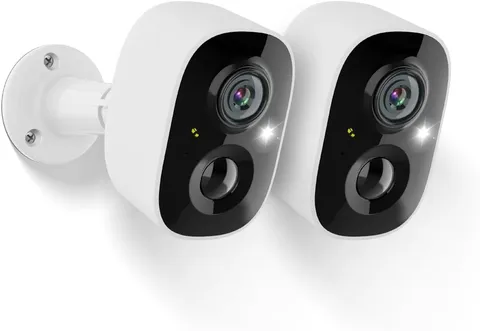 2026 Upgraded 2K Security Cameras Wireless Outdoor (2-Pack), Free Cloud & SD ...