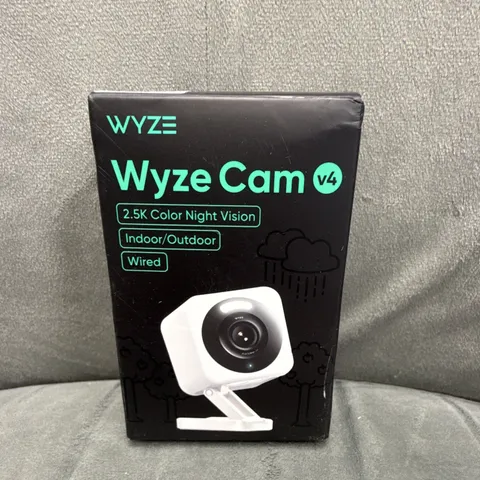 Wyze Cam v4 2.5K Wired Wi-Fi Indoor/Outdoor Color Night Vision Spotlight