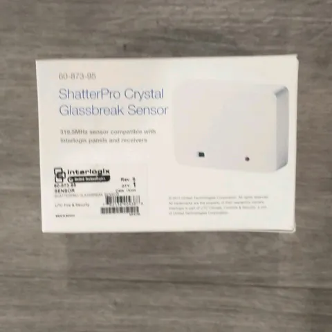 Interlogix ShatterPro Crystal Wireless Glass Break Detector 60-873-95 319.5MHz