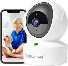 2K QHD Security Camera Indoor, Room Camera Baby Monitor 360° for Home Security,