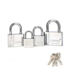 Padlock 30,40,50,60mm Heavy Duty Iron Shed Safety Security Shackle Lock 1& 4 Key