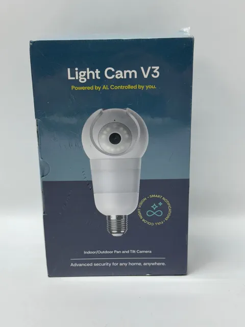 SEALED LUNA Light Cam V3 Indoor/Outdoor Pan-Tilt Zoom Full Color Night Vision