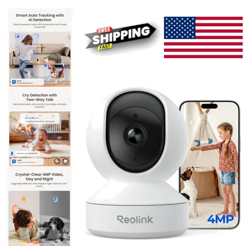 360 Degree Pet Camera with Cry Detection and Motion Tracking for Indoor Security