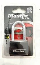 Master Lock Padlock with 2 Keys 141DLF Black/Silver