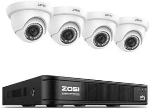 4 Camaras De Seguridad Wifi Exterior 1080P Inalambrica Con Vision Nocturna Video