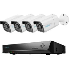 Reolink 4K Ultra HD Security 8-Channel NVR w/ 2TB HDD + 4 8MP Cameras RLK8-800B4