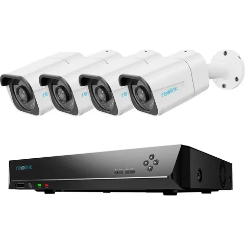Reolink 4K Ultra HD Security 8-Channel NVR w/ 2TB HDD + 4 8MP Cameras RLK8-800B4