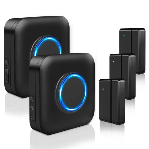 Door Chime Bistee Wireless Door Chimes When Door Open Entry Alarm 600FT Range...