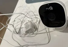myQ Indoor IP Surveillance Camera 1080p Night Vision Wired Wi-Fi Wall Plug
