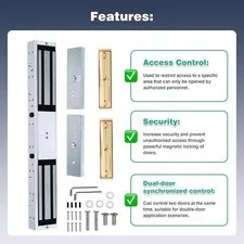 1200Lbs Waterproof Magnetic Lock Fail Safe For Double Door Access Control