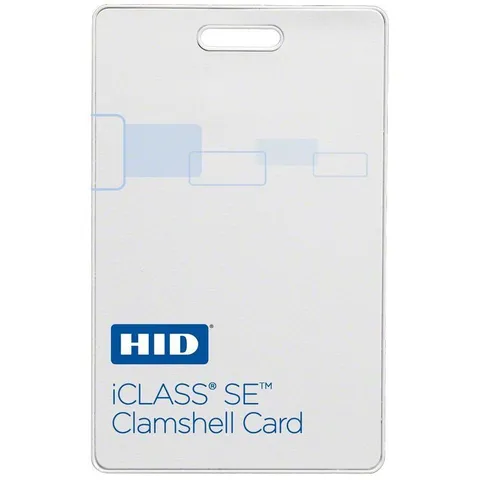 ICLASS SE 2K/2 CLAMSHELL NO PROG F-MATTE B-HID LOGO NO PRINTING VERT SLOT