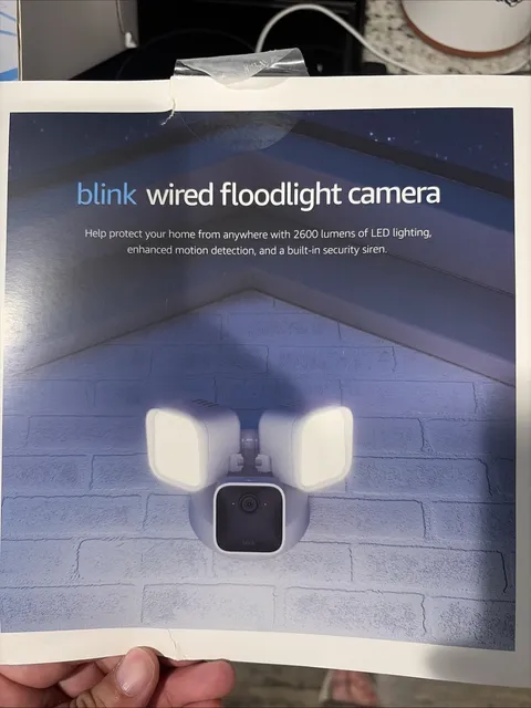 Blink Wired Floodlight Camera - 2600 Lumens HD Live View