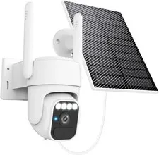 WY-LINK SOLAR CAMERA OUTDOOR WIRELESS, 360 CAMERAS FOR HOME SECURITY - WHITE