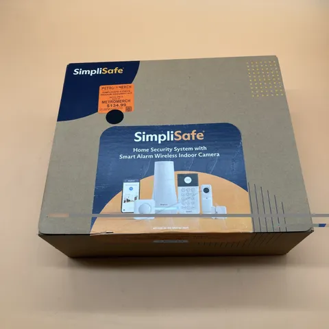 SimpliSafe Home Security System with Smart Alarm Wireless Indoor Camera, 8 Piece