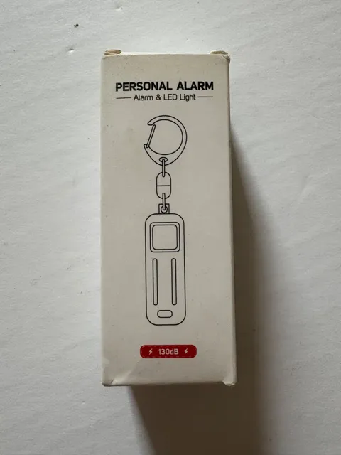 Personal Keychain Safety Alarm for Women 130dB Self-defense Siren with LED light