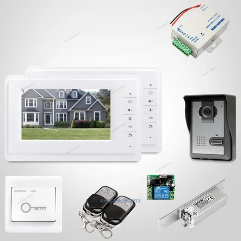7inch Wired Video Door Entry Phone Call System with Mute Mode for Home Security