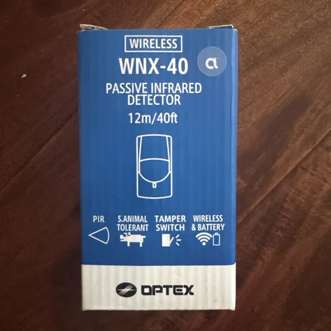 New Optex WNX-40 Wireless Passive Infrared Detector  / Connect+