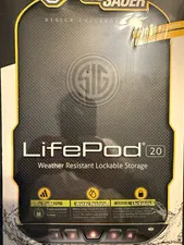 SIG SAUER LifePod 2.0 Small Portable Weather Resistant Combo Lock Case Black