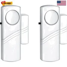 Compact 90dB Wireless Security Alarm - Ideal for Doors, Windows, Kids' Safety