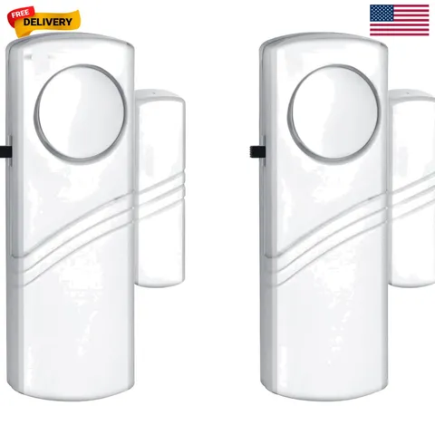 Compact 90dB Wireless Security Alarm - Ideal for Doors, Windows, Kids' Safety