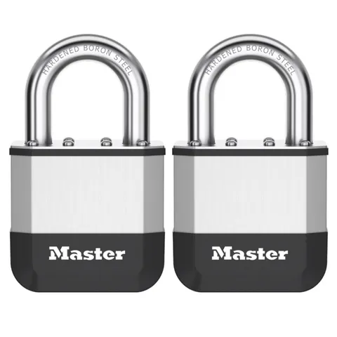 Master Lock Elite Padlock 51mm KA Twin Pack