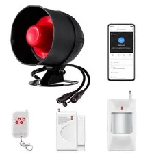 WiFi Alarm Home Security System, Wireless Alarm System with Loud 120dB Window...