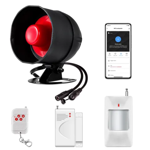 WiFi Alarm Home Security System, Wireless Alarm System with Loud 120dB Window...