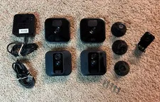 Lot of 4 Blink Cameras with Synch Module and Mounting Hardware (3rd Gen and XT)