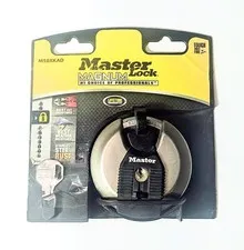 Magnum Master Lock M50XKAD Shrouded Padlock 3" Round Keyway Cover 