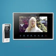 HOMSECUR 7" Wired Video&Audio Home Intercom with Intra-monitor Audio Intercom