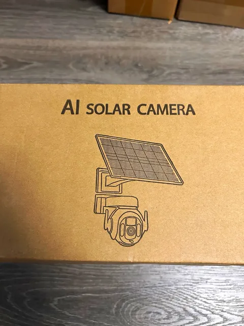 P7 AI Solar Powered PTZ HD Wi-Fi Wireless Outdoor Camera Black Intercom Zoom