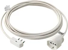 Vimar Universal Electric Extension 5m White 16A Flat Plug Space Saving 3680W