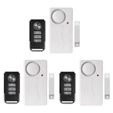 3 Magnetic Wireless Window Door Entry Burglar Security System Alarm Remote Ctr.