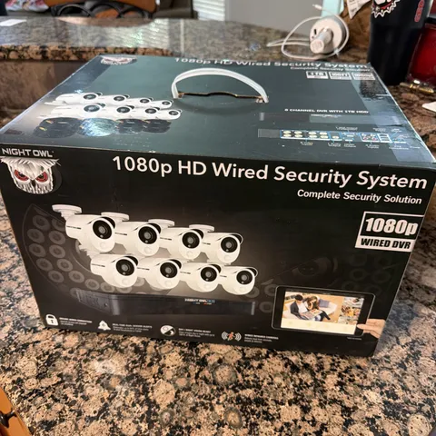 Night Owl 1080p Wired 8CH DVR Security System w/ 8 Spotlight Cams, 1TB NEW