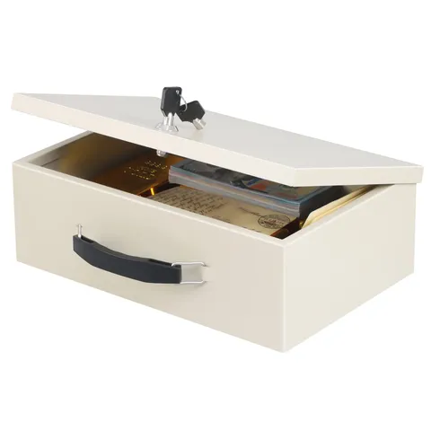 Fire Resistant Safe Fire Safe Box with Key Lock for Home Office Security Stor...